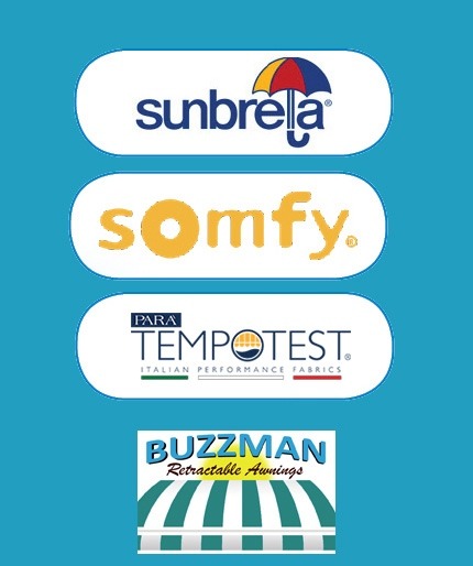 Sunbrella, Somfy, Tempotest and Buzzman Logos